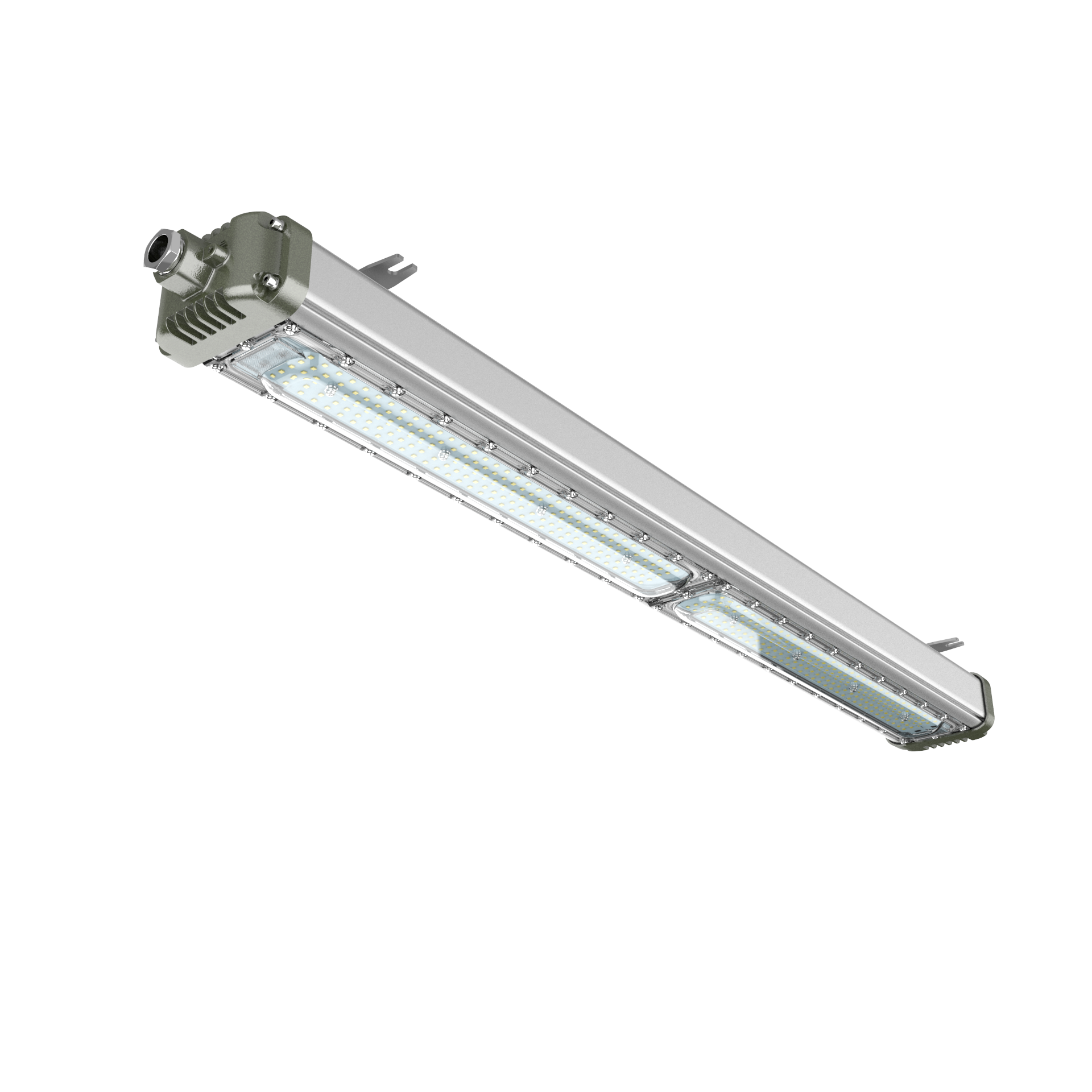 ATEX Certified IP66 20W 40W 60W Linear LED Explosion Proof Light for Chemical Industry