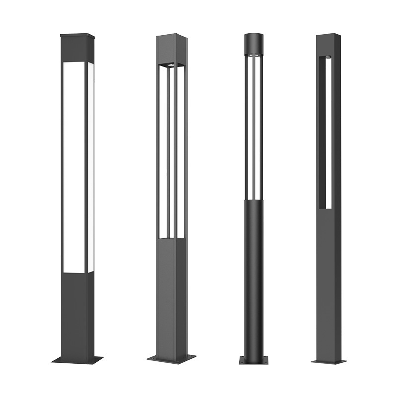OEM ODM Road Aluminum LED Street Garden Pole Lamp 3m Waterproof IP65 AC Power Outdoor Garden Light For Lawn Villa Landscape