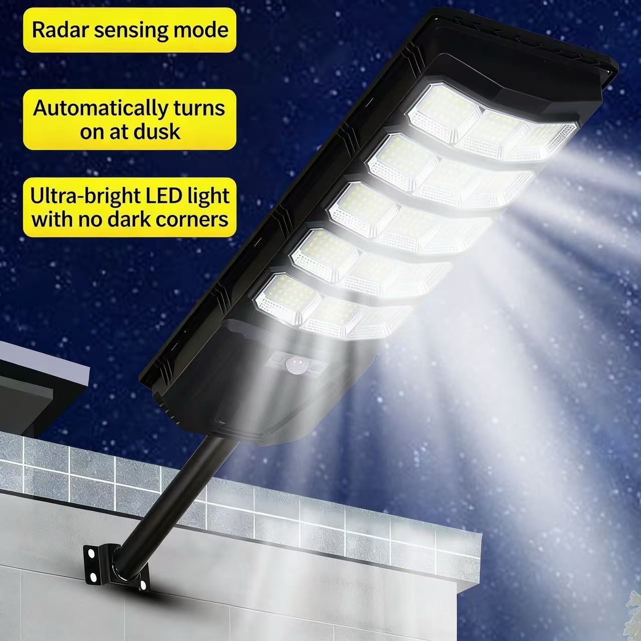 New All-in-one Solar Street Light Waterproof Human Body Induction Outdoor Light Integrated Household Courtyard Road Lighting