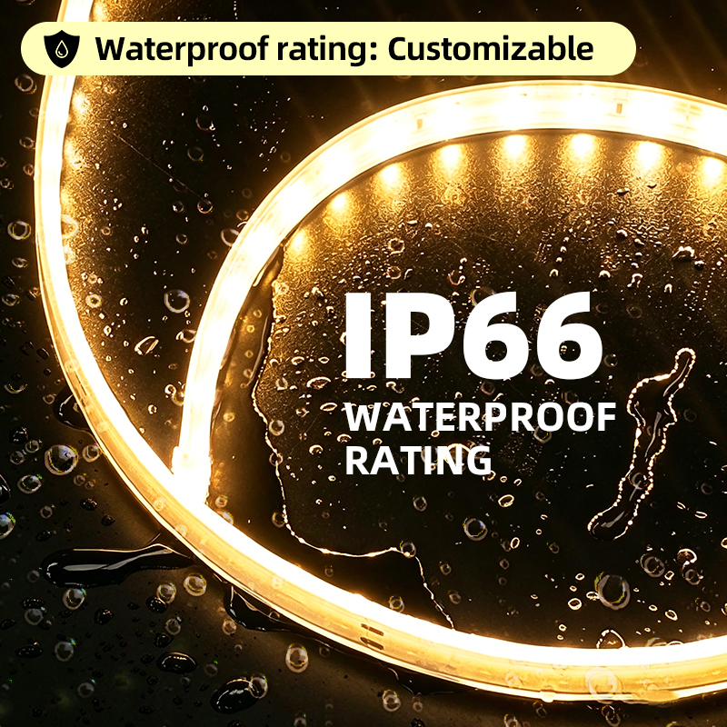 LFB1205-1 Custom Dc24v Waterproof Flexible Silicone Led Strip Light Neon Light for Outdoor Garden Terrace Park Corridor Canopy