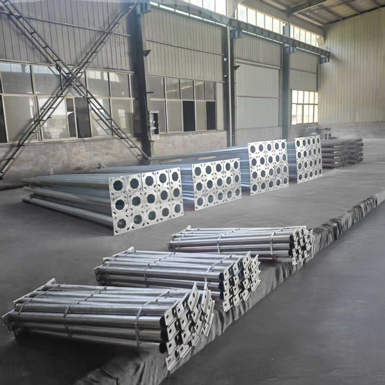 6m 9m 12m 20ft 25ft 30ft Octagonal Steel Hot Dip Galvanized Powder-Coated Road Use Street Light Poles 200km/h Wind