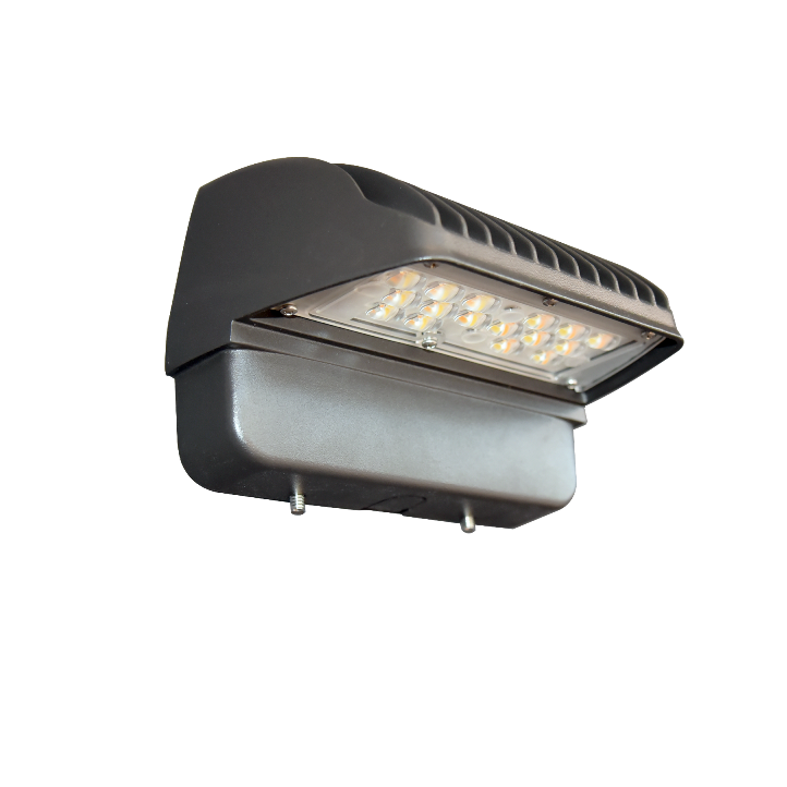 120W Tri-Color (2700K/4100K/5000K) Waterproof Aluminum Square LED Wall Pack Light with Polycarbonate Diffuser for Outdoor Garden