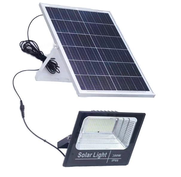Outdoor Waterproof Reflector Floodlight with Remote Control Led Light Garden Yard Indoor Solar Lamp Outdoor