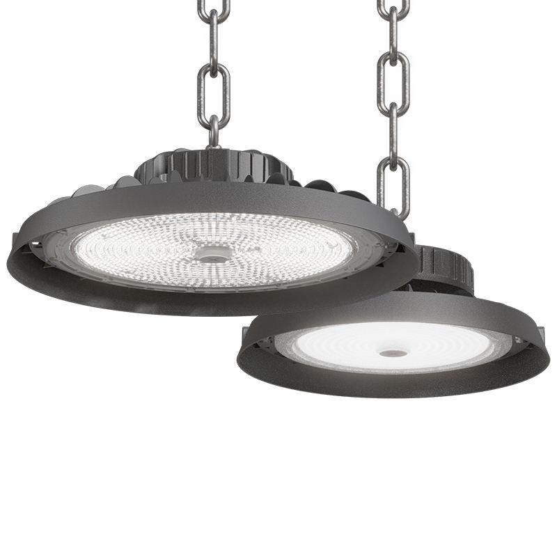 Smart 100W UFO High Bay Light Kit 120lm/W Motion Sensor IP65 Aluminum Warehouse Industrial Lighting Bundle 5-Year Warranty