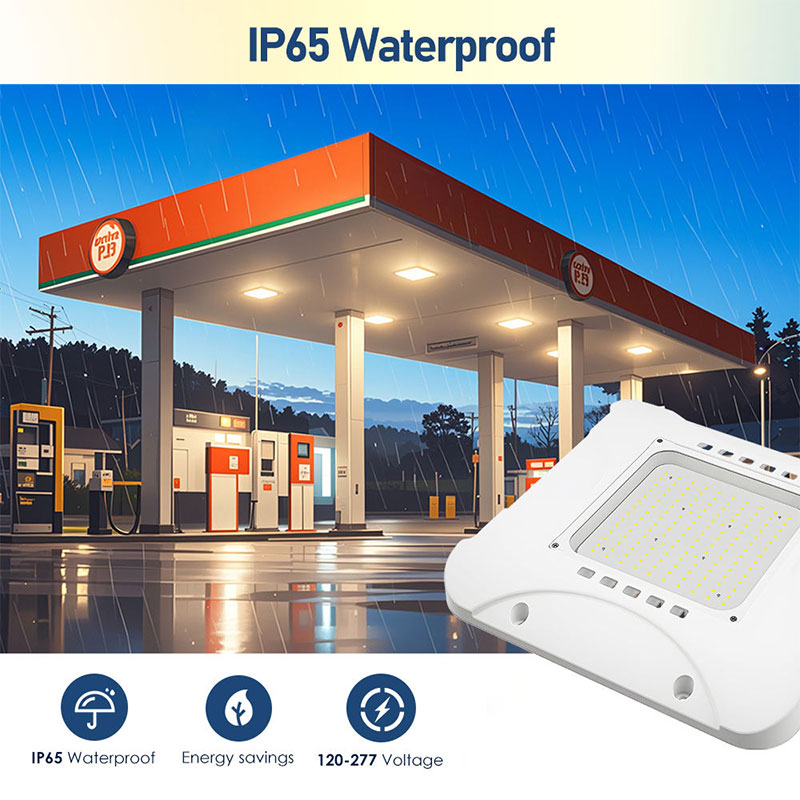 IP65 LED Canopy Lamp High Lumen LED Chips Canopy Light For Parking Structure And Commercial Use