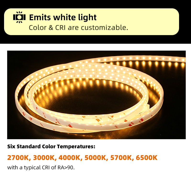 LFB1205-1 Custom Dc24v Waterproof Flexible Silicone Led Strip Light Neon Light for Outdoor Garden Terrace Park Corridor Canopy