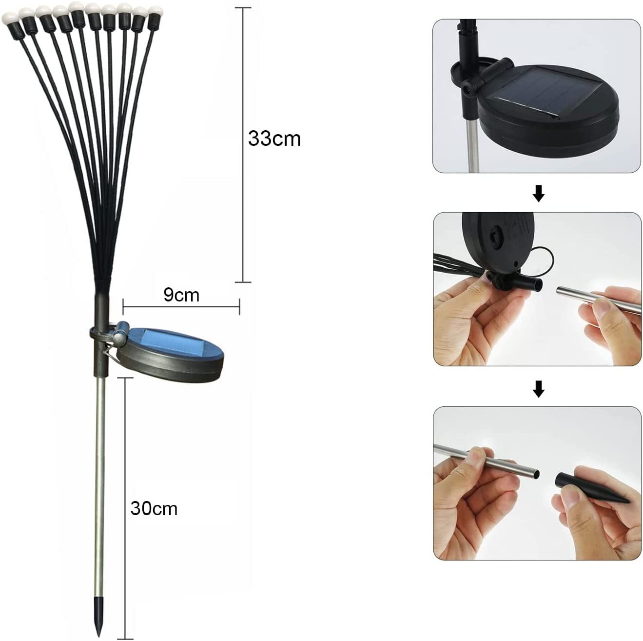 Outdoor Solar Firefly Light - Night Effect