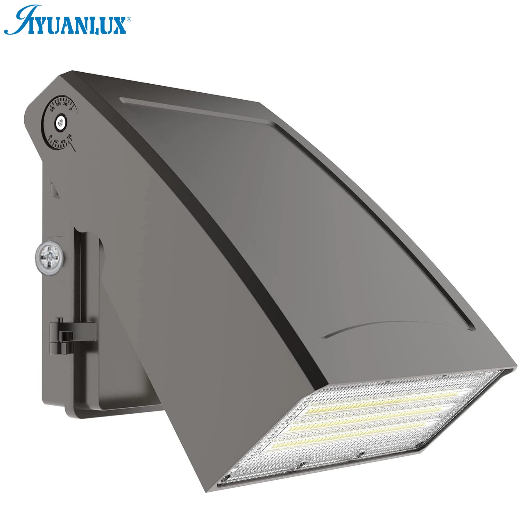 60w 80w 100w 120w Photocell Sensor Wall Mounted Walkway LED Lights LED Semi Cutoff Adjustable Angle LED Wall Pack Light
