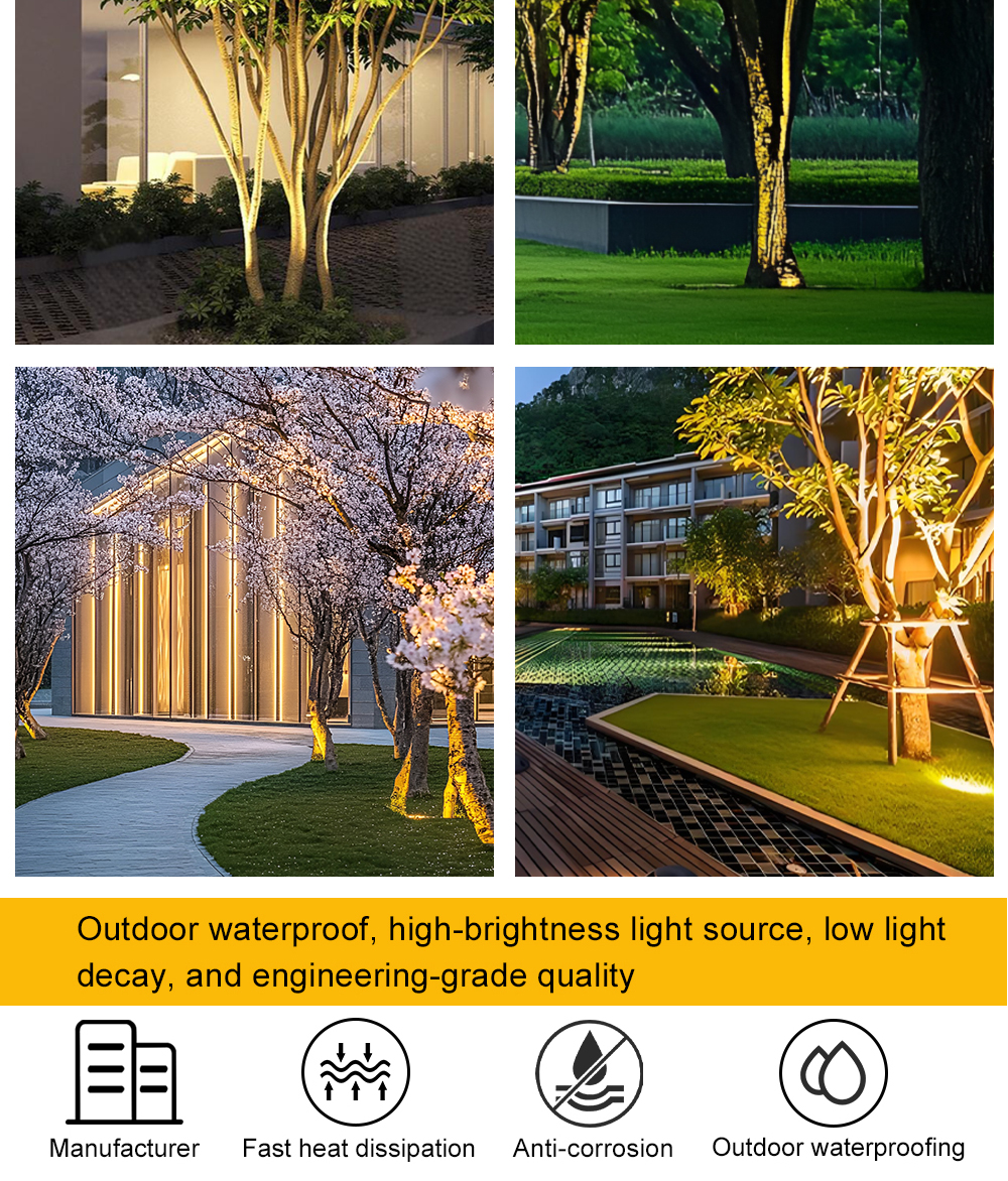 RGB LED Tree Ring Light Embrace Tree Light