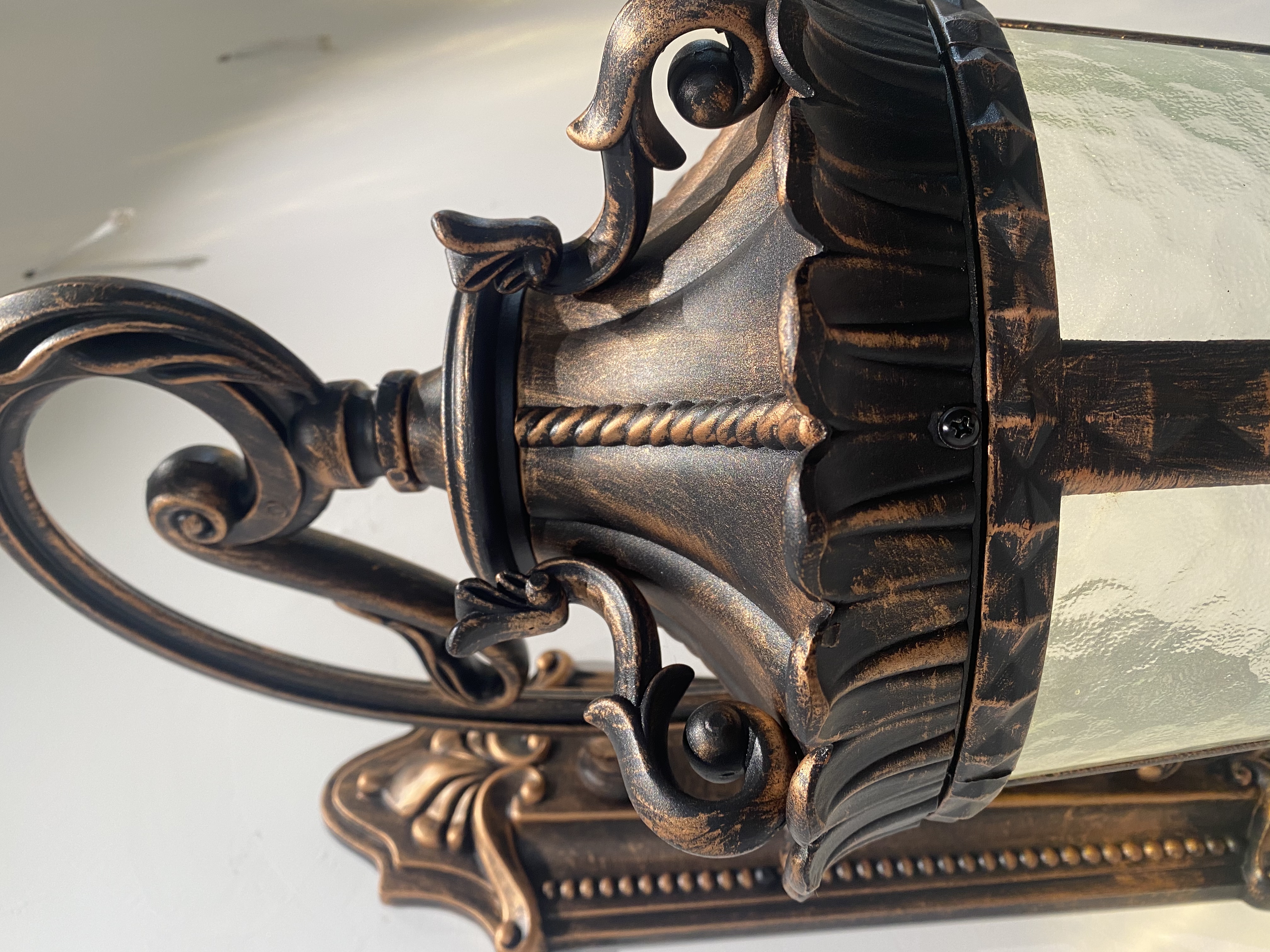 European and American Custom Retro Style Black/antique Bronze Landscape Outdoor Wall Lamp Waterproof LED Lamp Courtyard Lamp
