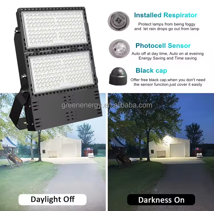 Led Tunnel Light 3watt 3cct 150lm/w 400w 500w Outdoor Industrial 120-347v CE CETL ETL Reflector for Stadium Gym Projector