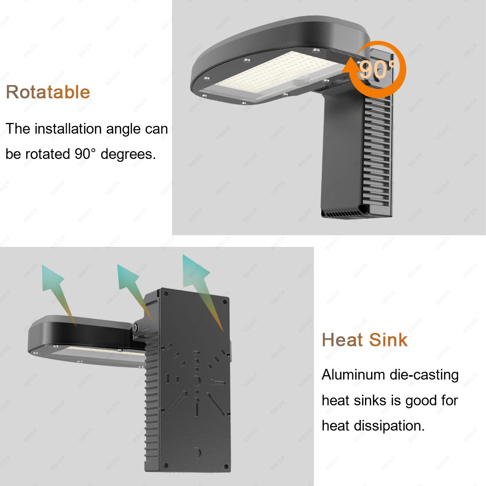 BBIER 60W 100W Outdoor Wall Mounted High Voltage AC 100-277V 5 Years Warranty Commercial Led Wall Pack Light