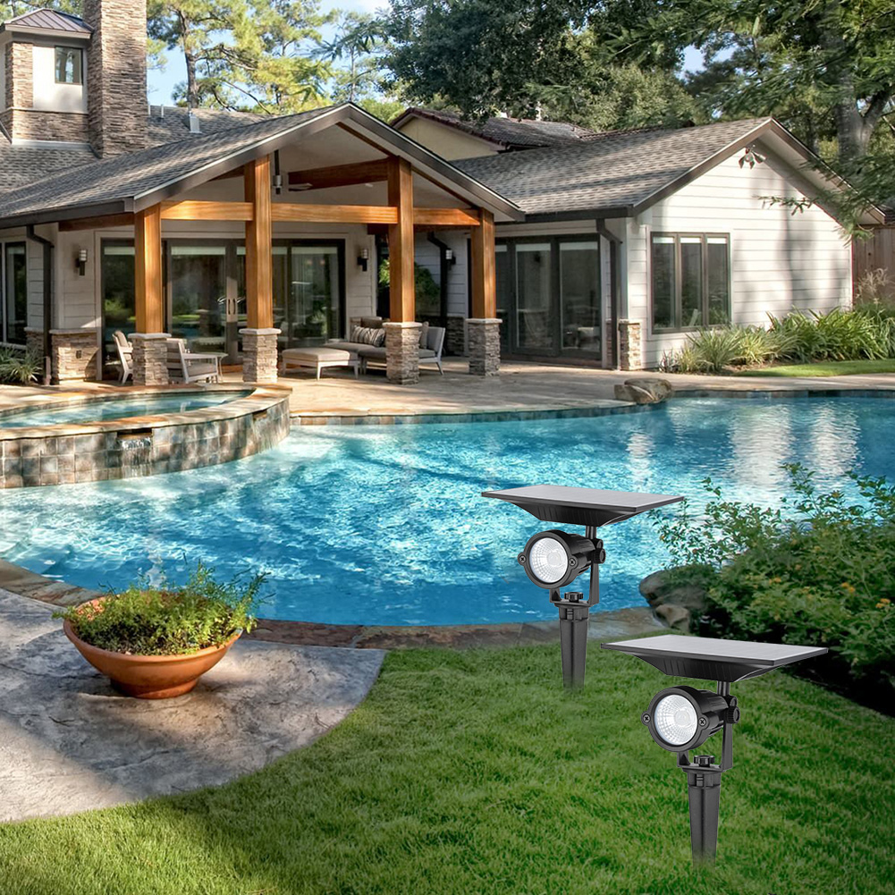 Solar LED Lawn Lamp Flood Light Spike Lighting Control for Outdoor Garden Path