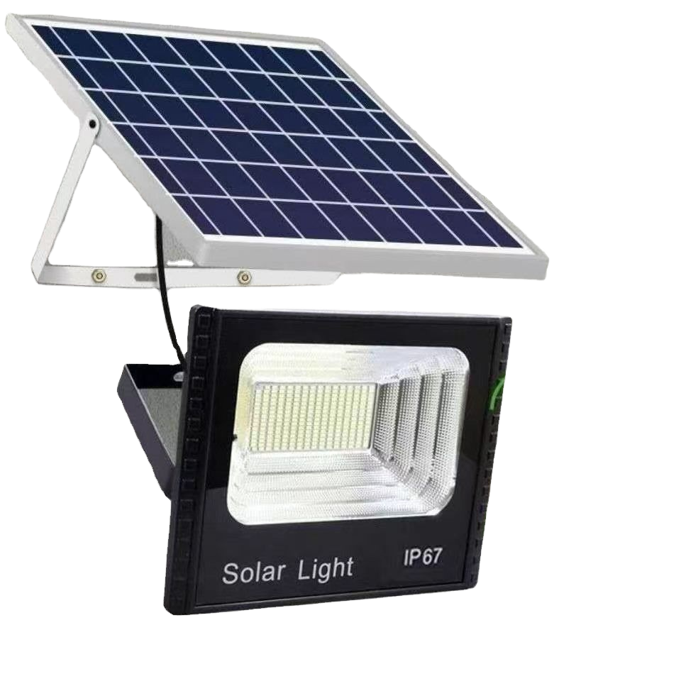Solar LED Street Light Outdoor IP65 Waterproof 100W-1000W Flood Light 360 Beam Angle Remote Control Aluminum Alloy Garden
