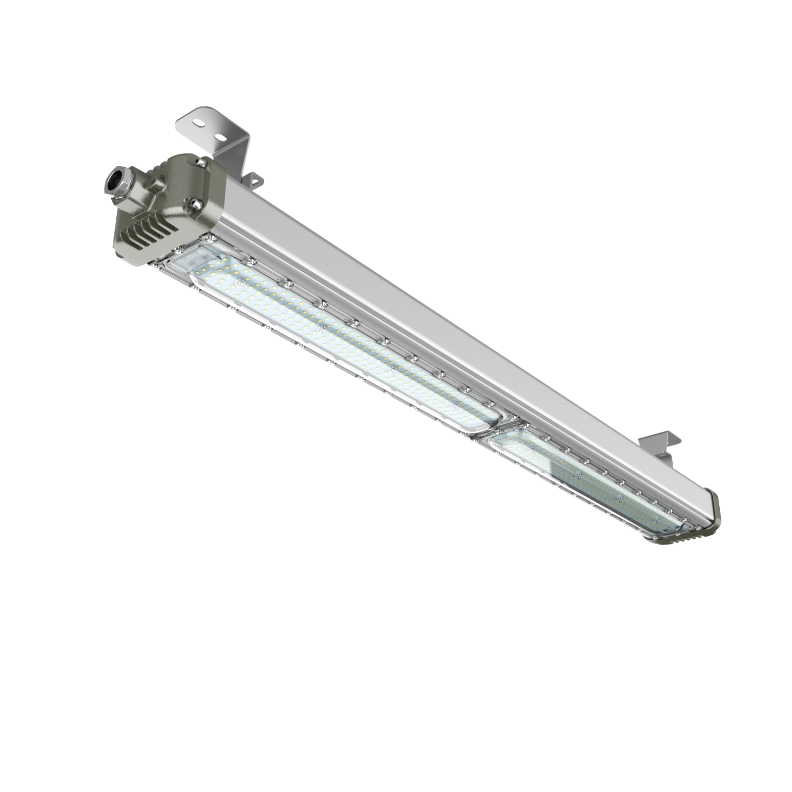 ATEX Certified IP66 20W 40W 60W Linear LED Explosion Proof Light for Chemical Industry