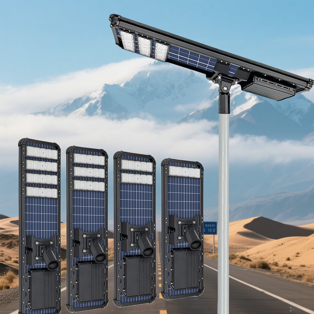 Hot Sale Outdoor Solar Powered Street Light Lamp High Power Waterproof All in One Solar Led Street Light