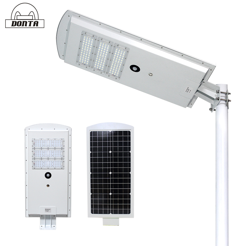 IP65 Waterproof Motion Sensor All in One Solar Powered Street Light 40w for Outdoor Neighborhood Road