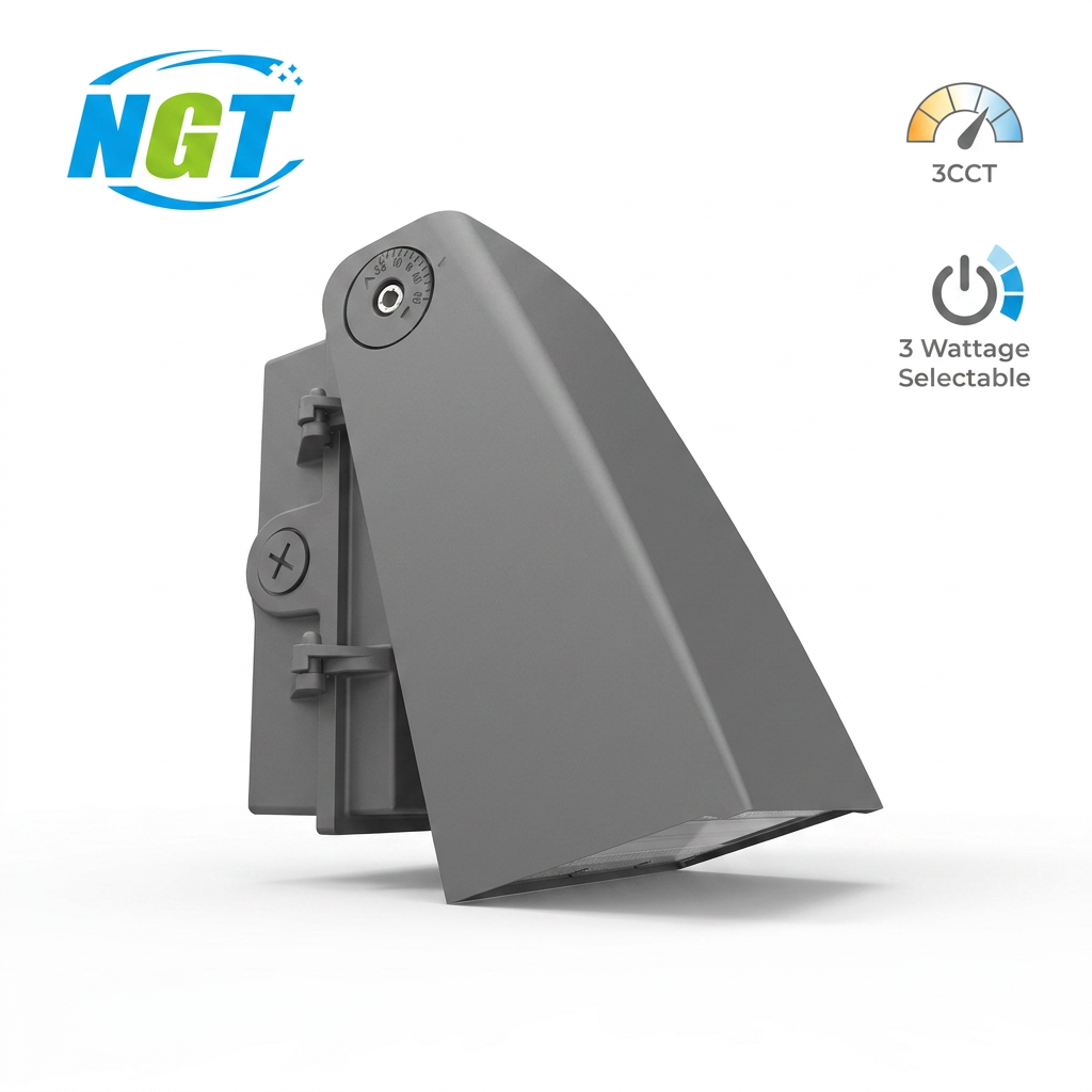 Wattage &amp; CCT Selectable LED Wall Pack Light 20W-120W 130LM/W Outdoor Wall Mounted Lamp IP65 Waterproof Security Light US Stock
