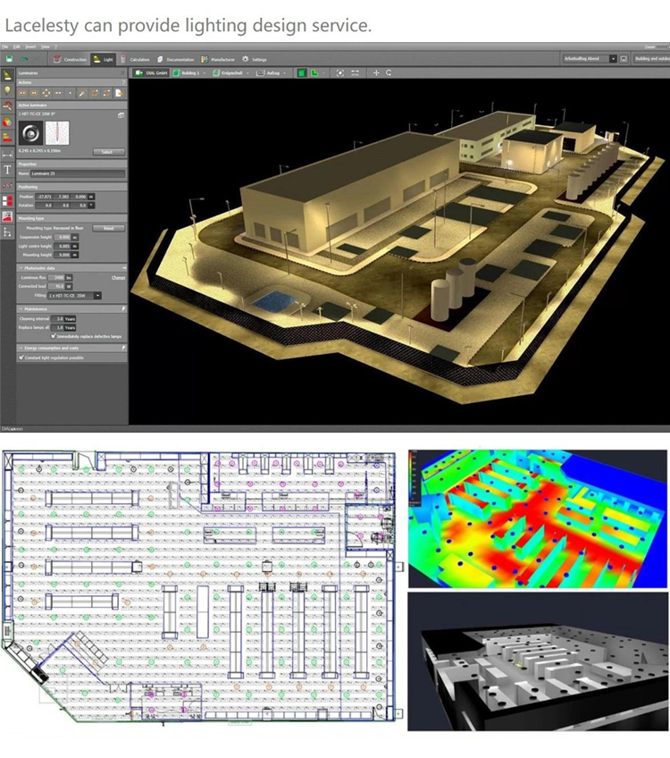 Lighting design layout