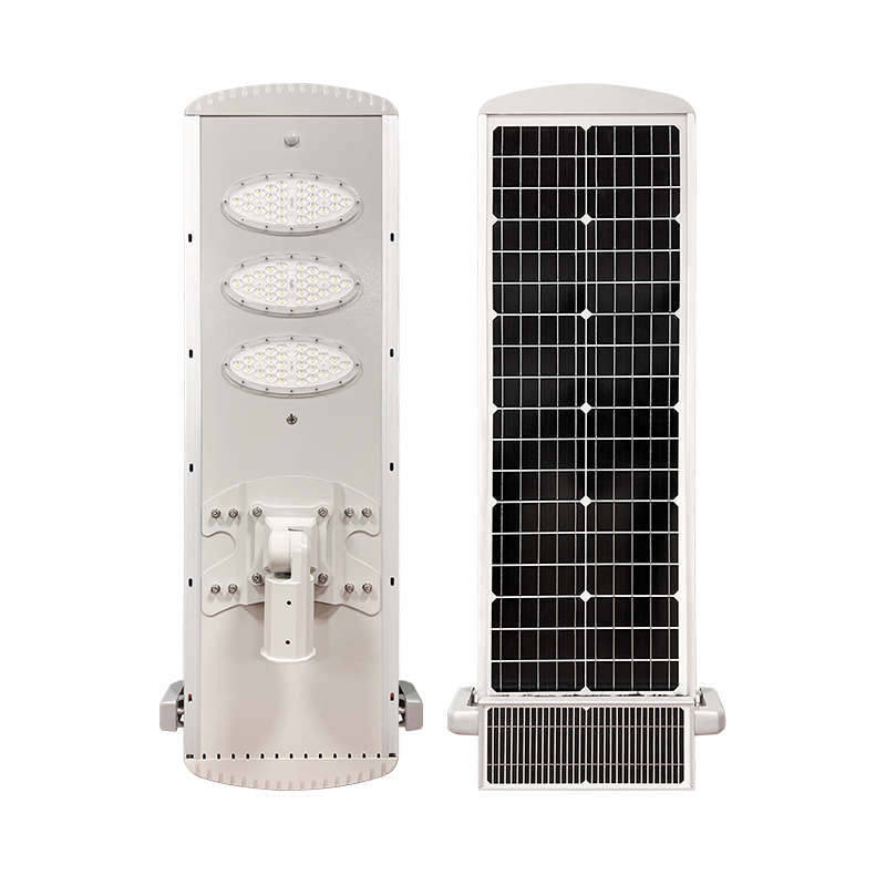 Auto Cleaning Smart All in One Led Solar Street Light with Lithium Ion Battery