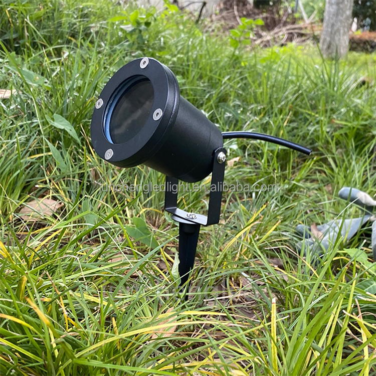 Outdoor IP65 220V 110v LED Garden Spike Light GU10 MR16 Bulb Spotlight 2700K Aluminum Body for Landscape and Lawn Lighting