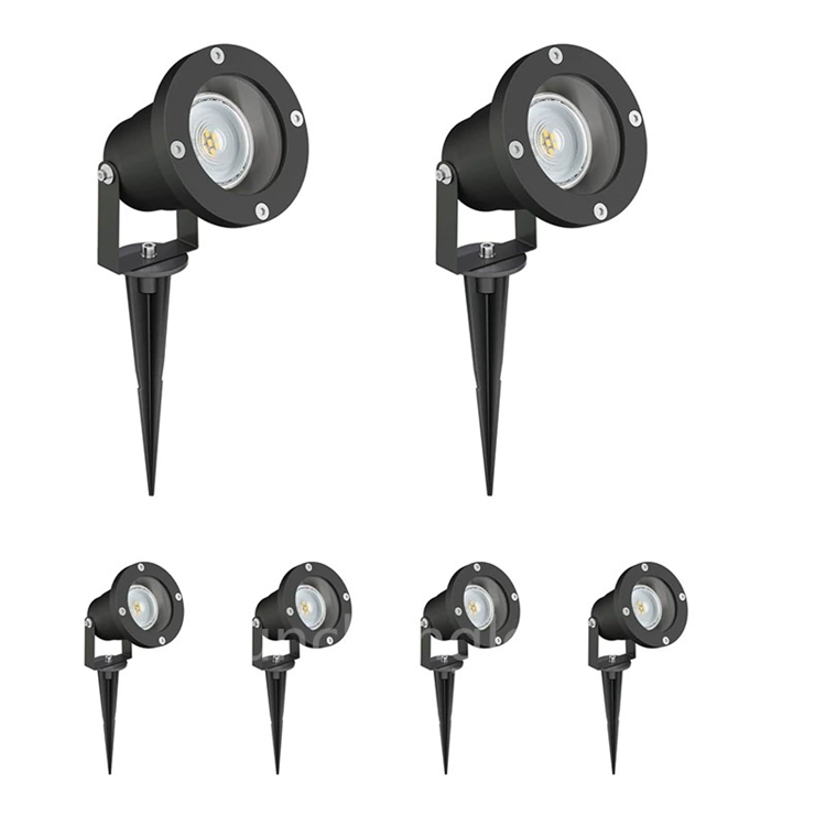 Outdoor IP65 220V 110v LED Garden Spike Light GU10 MR16 Bulb Spotlight 2700K Aluminum Body for Landscape and Lawn Lighting