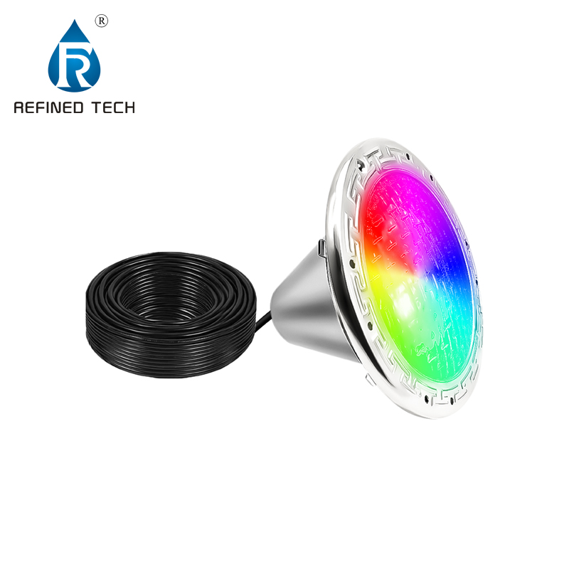 Refined 100ft 10 Inch Pentair 12VAC 120VAC Color Changing RGB LED Landscape IP68 Rated Pool Lighting Replacement Fixture