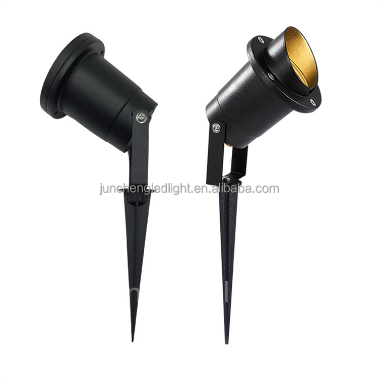 Outdoor IP65 220V 110v LED Garden Spike Light GU10 MR16 Bulb Spotlight 2700K Aluminum Body for Landscape and Lawn Lighting