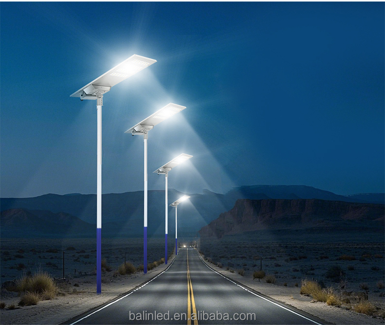 IP65 GPS External Battery Box Adjustable Brightness and Color Temperature AI IoT Solar LED Street Light