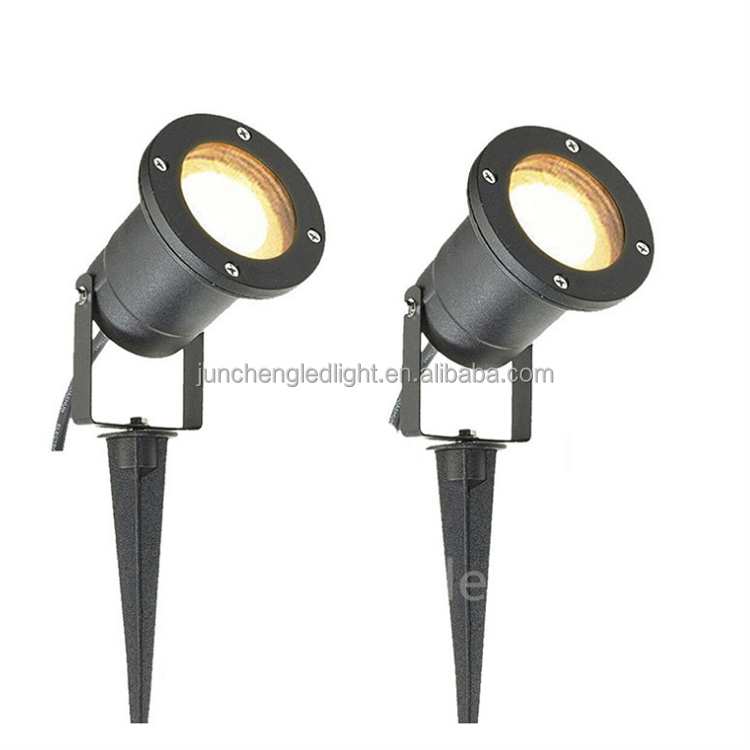 Outdoor IP65 220V 110v LED Garden Spike Light GU10 MR16 Bulb Spotlight 2700K Aluminum Body for Landscape and Lawn Lighting
