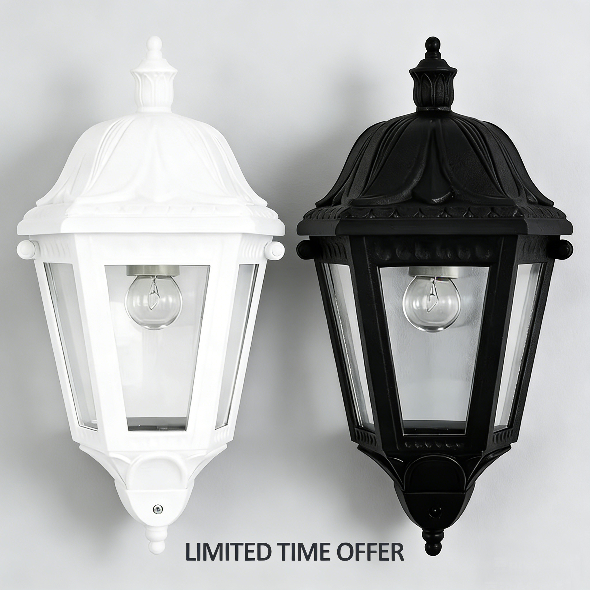 E27 LED Outdoor Garden Landscape Wall Lamp with IP65 Rating AC Powered Adjustable Color Temperature Italian Style