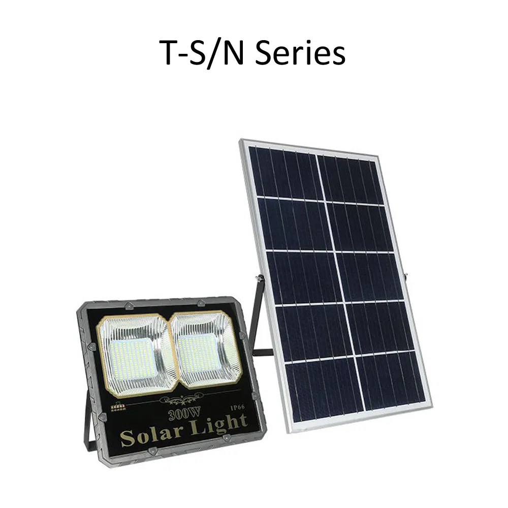 40W LED Solar Flood Light with Light Control+Remote Control for Garage Yard