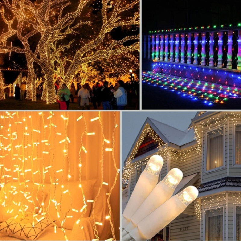 IP65 Waterproof LED Christmas Light Cluster Warm Whiteoutdoor Decorative Lighting