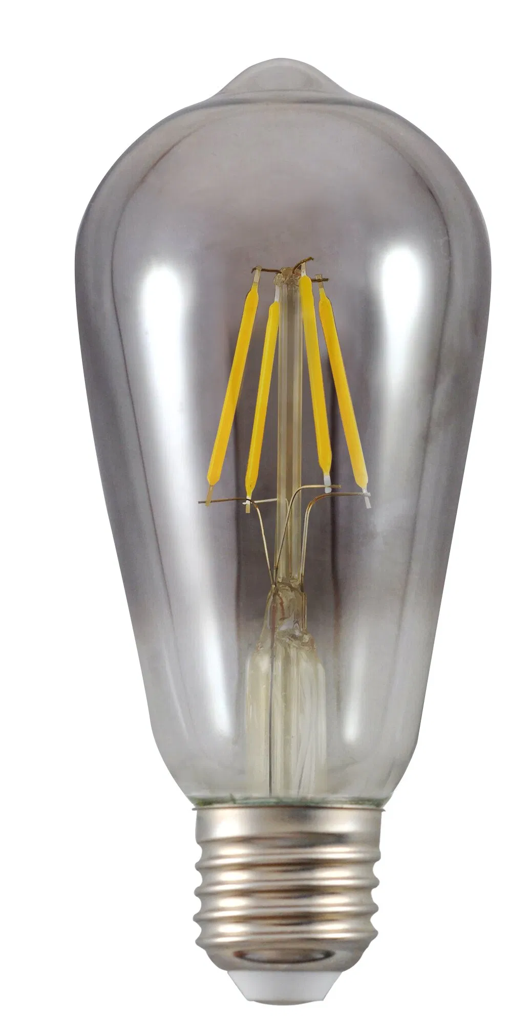 St64 Clear Amber Smoky Spiral 6W 10W 12W Dimmable Filament LED-Bulb Light