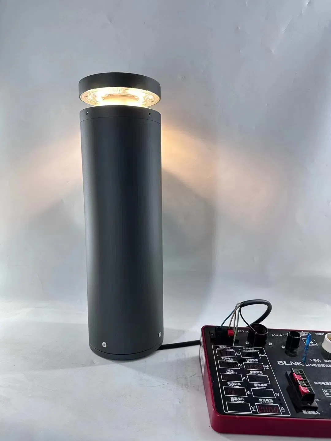 LED Post Bollard Garden Outdoor Vintage Round Cylindrical Pathway Landscape Lawn Light Lighting