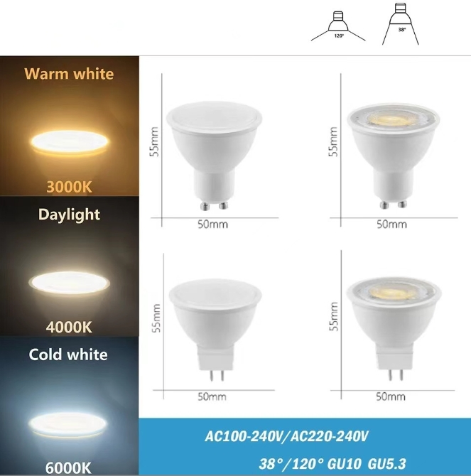 Energy-Efficient Modern GU10 LED Bulbs for Home Lighting