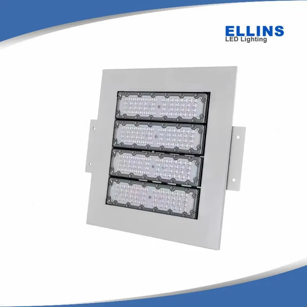 Waterproof IP66 Outdoor Ceiling Luminaires High Performance LED Canopy Lighting Fixtures 100W