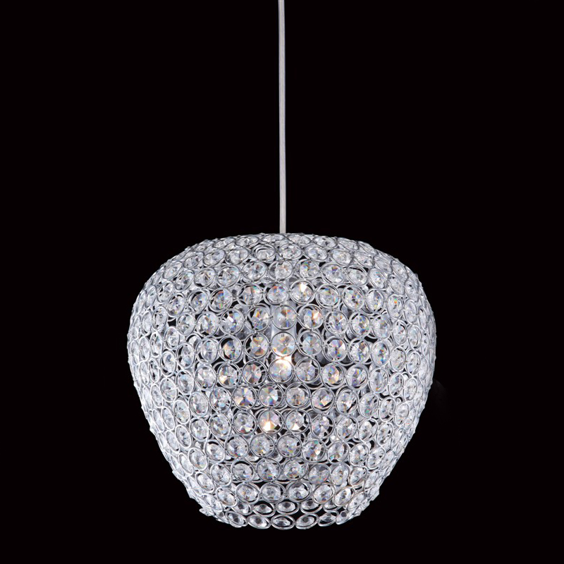 Chrome Color Luxury Modern Small Pendant Lamp Crystal Decorative Dining Room Cafe Chandelier Lighting