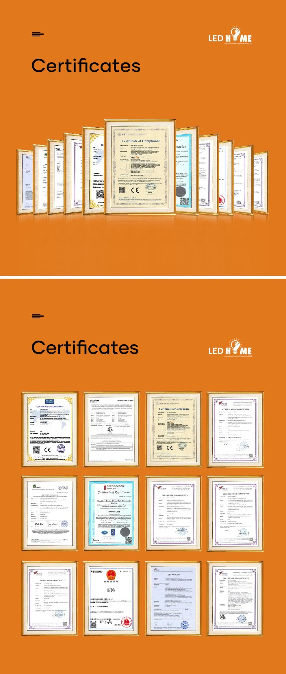 Certifications ISO SGS
