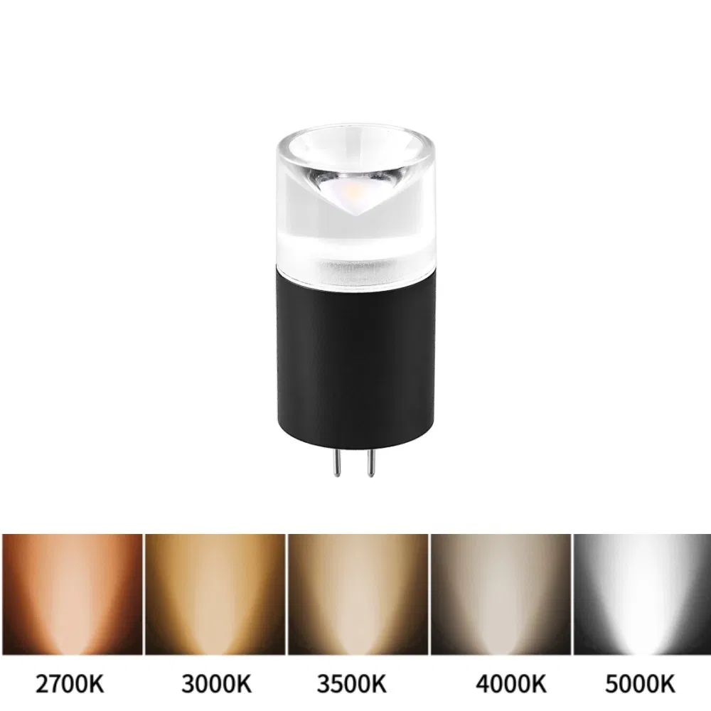 5CCT White Tunable LED Bulb Mini Landscape Light Bulb 12V AC/DC G4 LED Bi-Pin Bulb Replacement for Chandelier