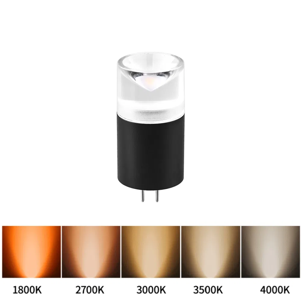 5CCT White Tunable LED Bulb Mini Landscape Light Bulb 12V AC/DC G4 LED Bi-Pin Bulb Replacement for Chandelier