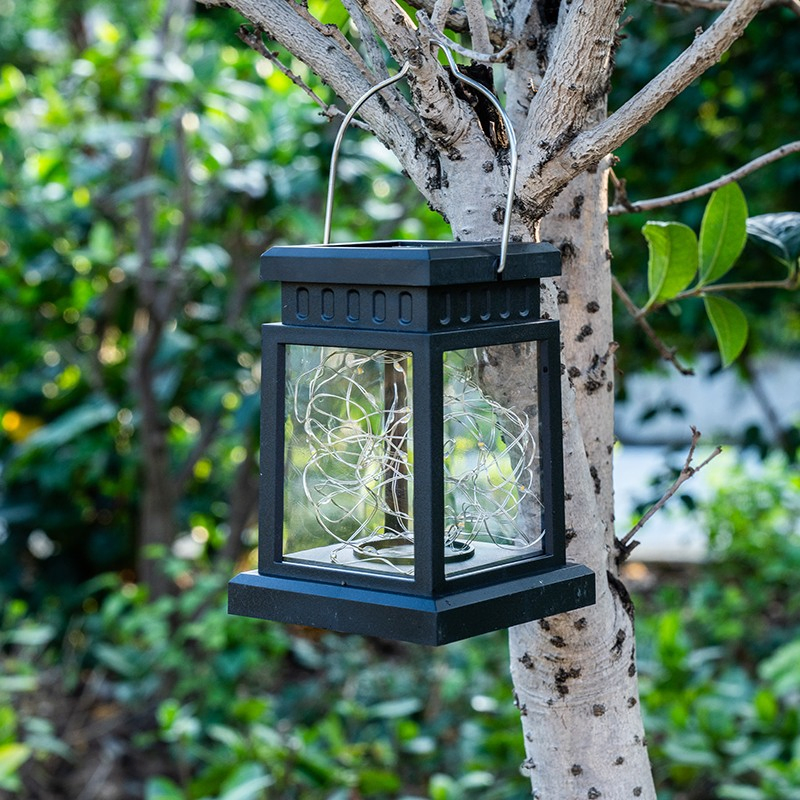 Hanging Solar Lanterns Outdoor Waterproof Lantern Decorative Lamp 20 LED Solar Powered Lighting
