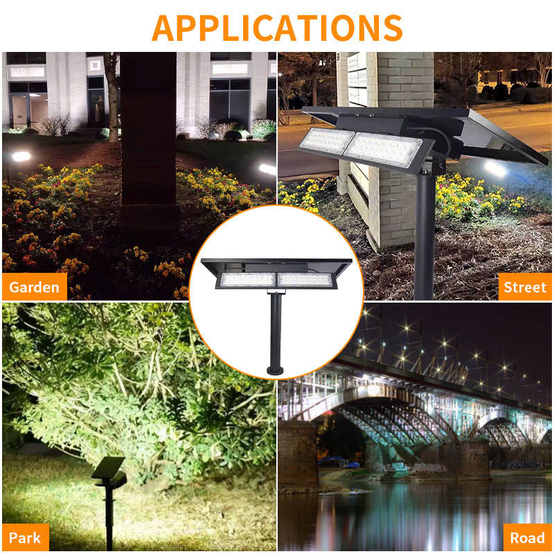 Outdoor Solar Flood Lamp Spotlight IP65 Waterproof 30W 50W Outdoor Solar LED Floodlight for Garden Yard