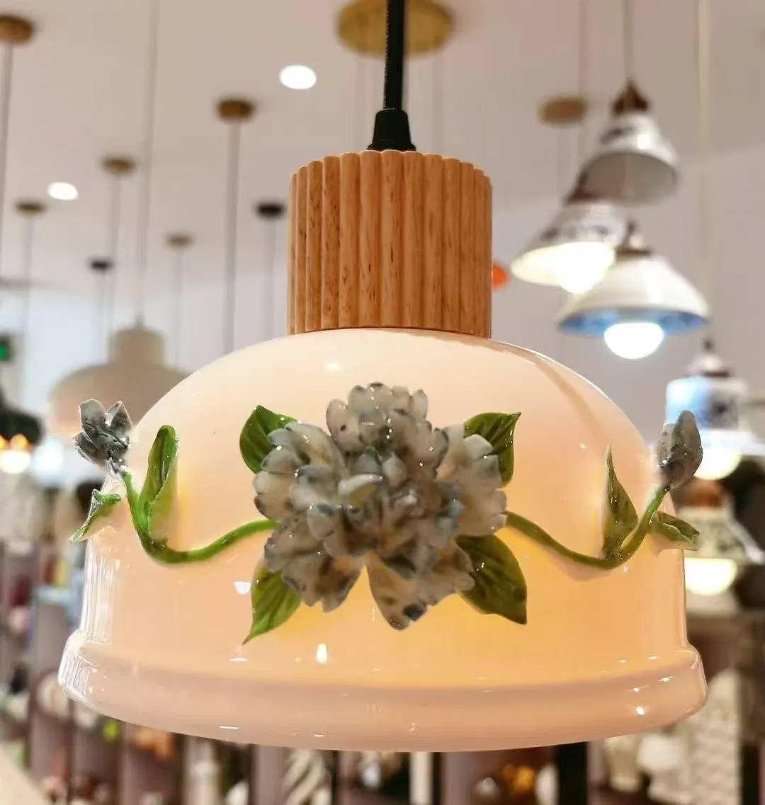 Zy Custom Three-Dimensional Ceramics LED Pendant Light for Hotel Restaurant Bar Home