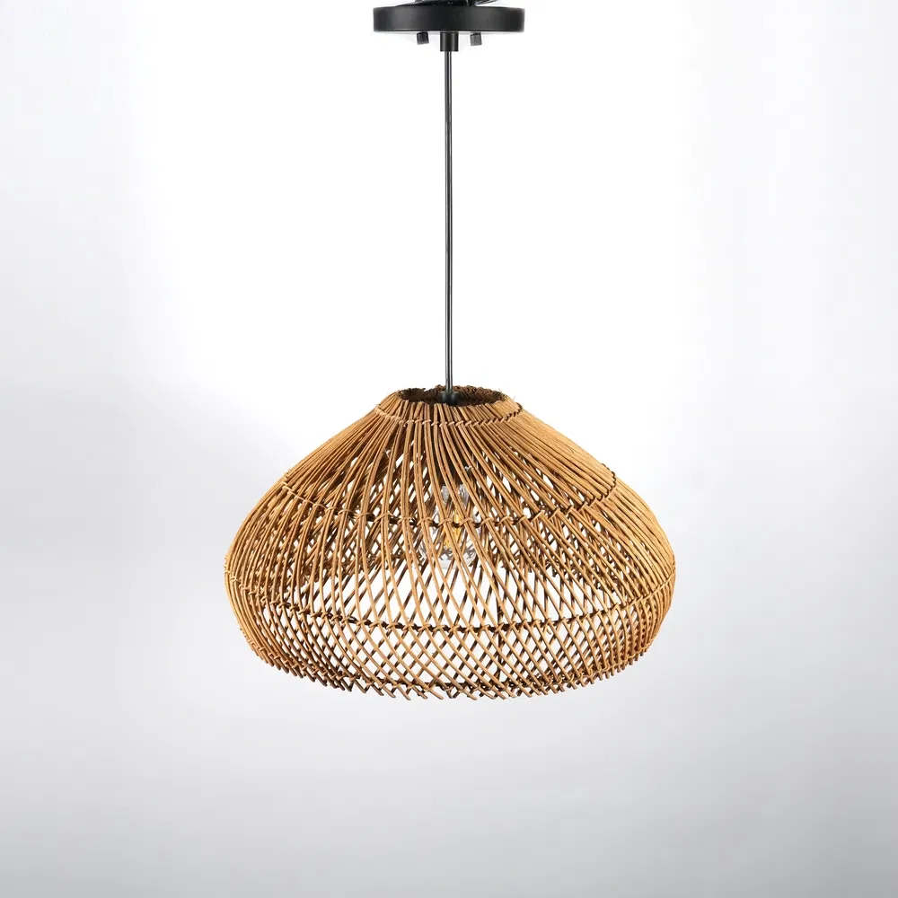 Vintage-Inspired Zm250011-01br Braided Basket Style Hanging Pendant Lighting for Tuscan Kitchens