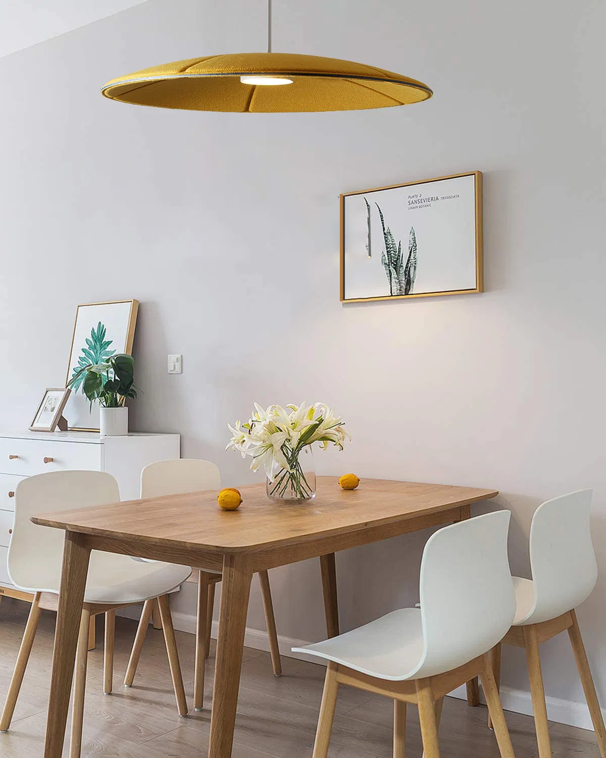 Acoustic Nordic Design Eco Friendly Felt Acoustic Thermoforming Pendant Lighting for Living Room and Office