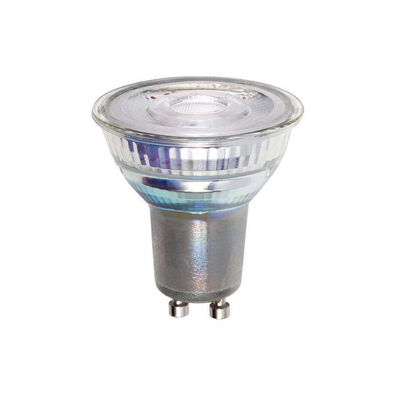 Dimmable GU10 LED Spotlight Bulb Light Fixture Class C High-Efficiency Glass Body