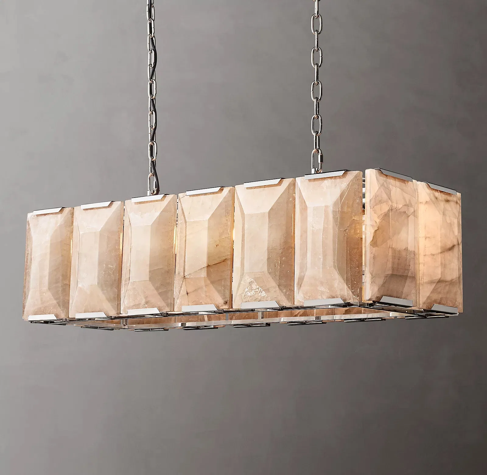 Wholesale Unique Design Home Decor Indoor Dining Room Modern Natural Alabaster Stone Pendant Lighting