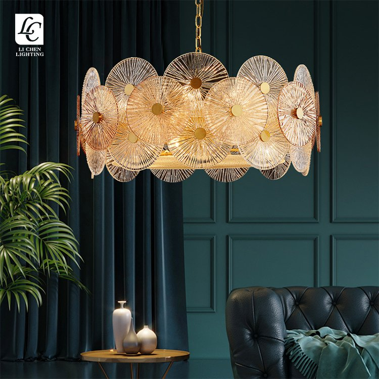 Modern Vintage Glass Chandeliers Lighting for Home Hotel Restaurant Villa Cafe