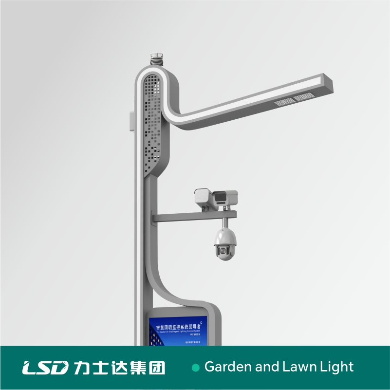 New Arrivals OEM ODM Outdoor Smart LED Street Light Lamp with WiFi CCTV Camera Advertising Screen Intelligent One Alarm System Charging Multi-Functional Design